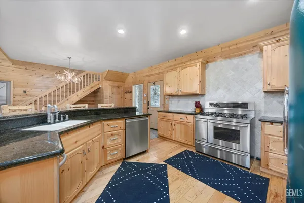 a view of a forest with a lush green forest