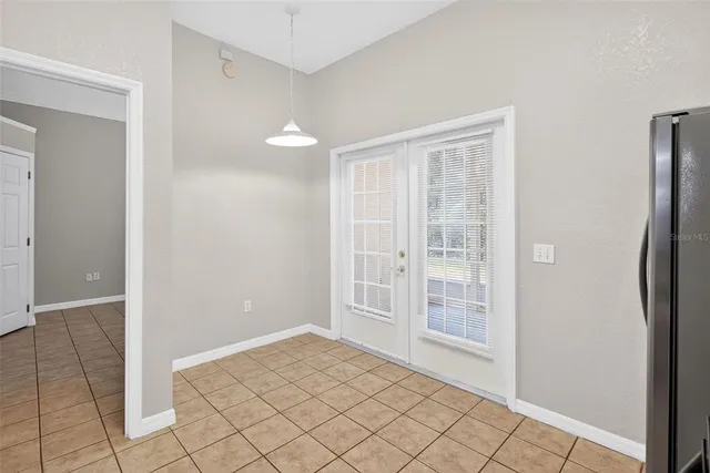 a view of an empty room