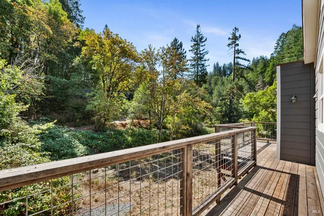 a view of balcony with a swing