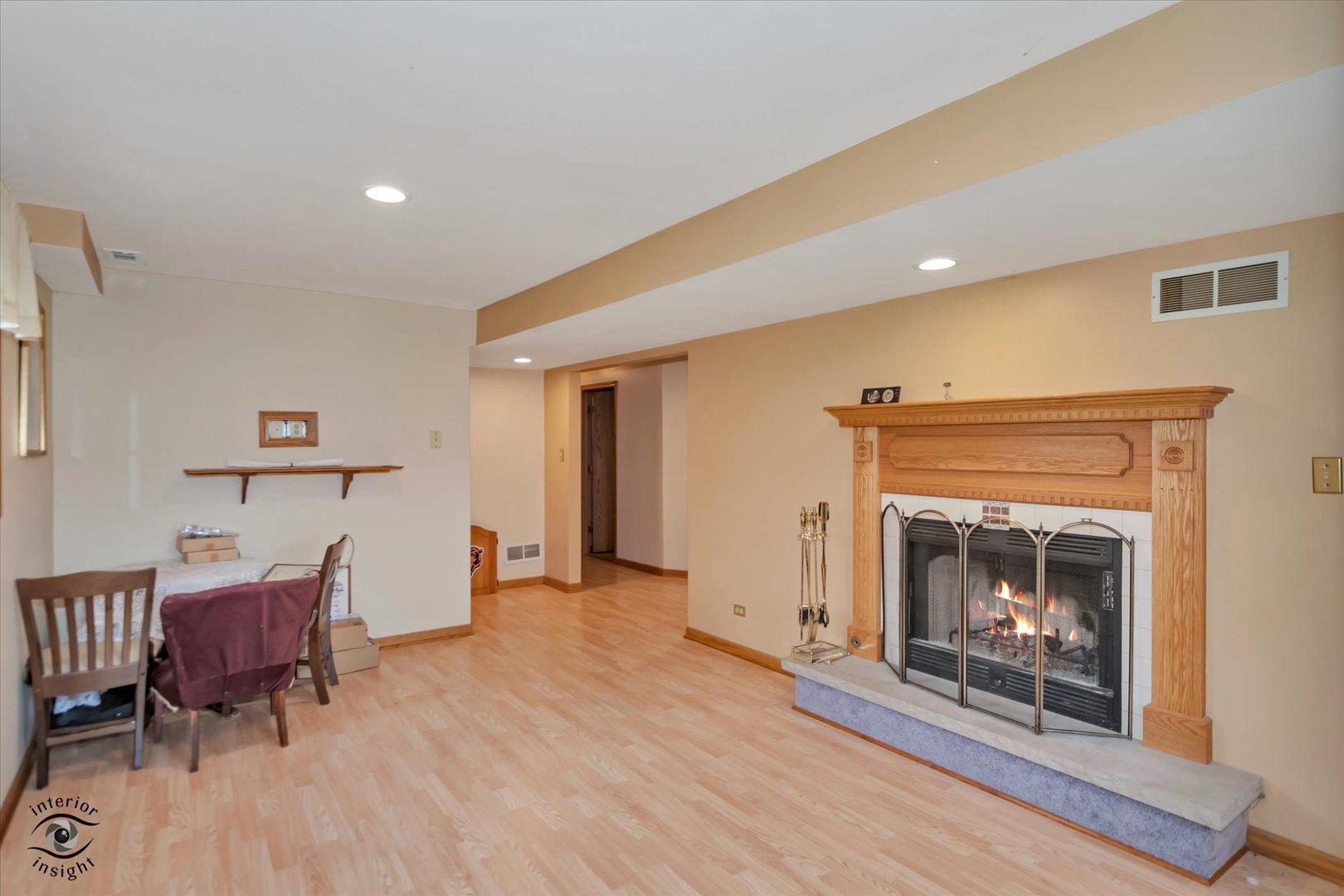 24412 Kings Road Crete, IL 60417 - Photo 16 of 28 a living room with furniture and a fireplace