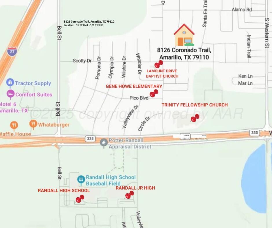 8126 Coronado Trail Amarillo, TX 79110 - Photo 40 of 40 LOCATION