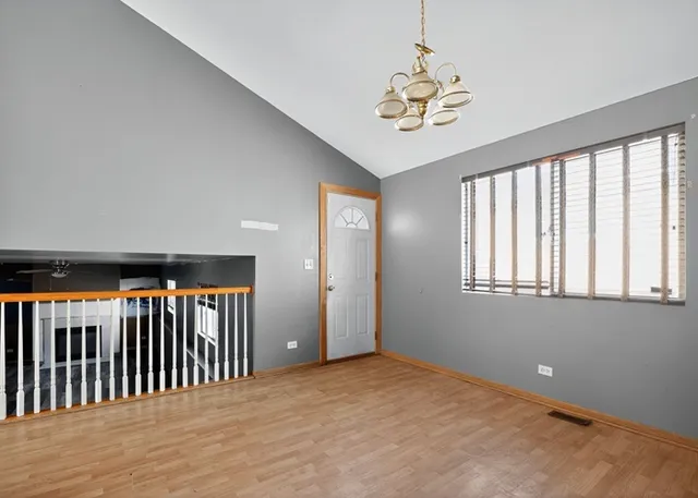 a view of hallway with stairs