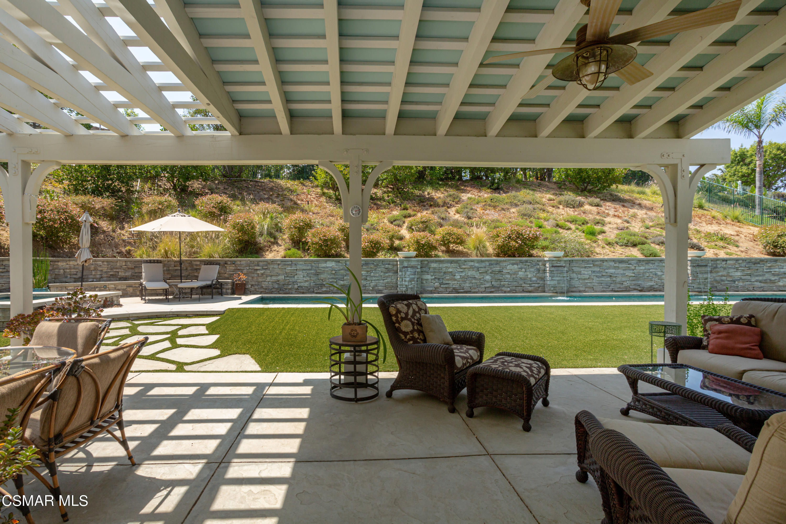 30 West Twisted Oak Drive Simi Valley, CA 93065 - Photo 33 of 45 a view of swimming pool with a patio
