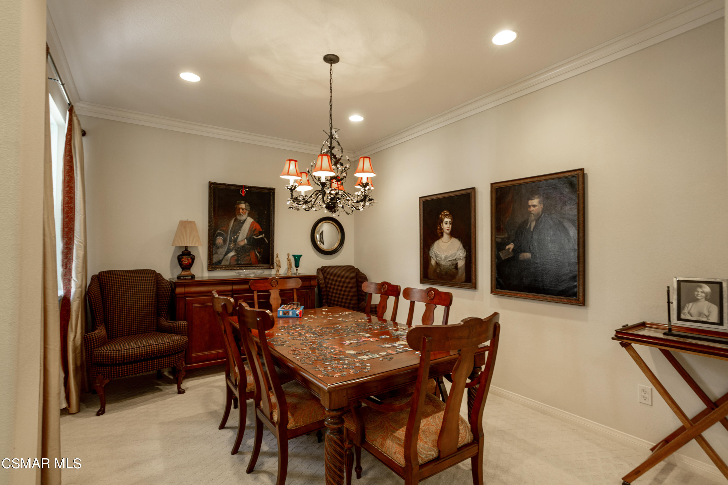 30 West Twisted Oak Drive Simi Valley, CA 93065 - Photo 9 of 45 a view of a dining room with furniture and chandelier