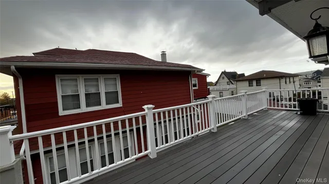 a view of a house with a roof deck
