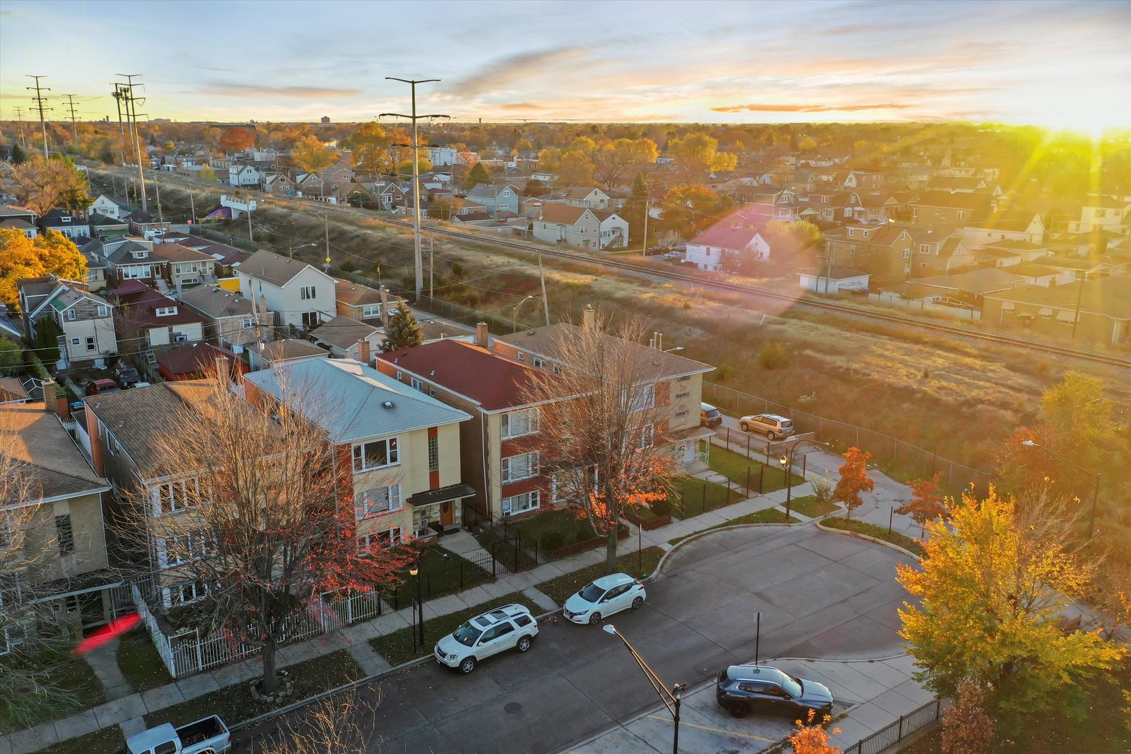 3543 West 57th Street Chicago, IL 60629 - Photo 43 of 43 an aerial view of residential houses with outdoor space