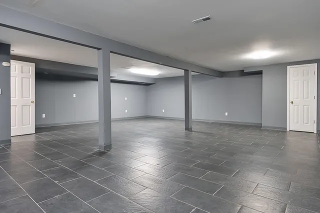 a view of hallway with stairs