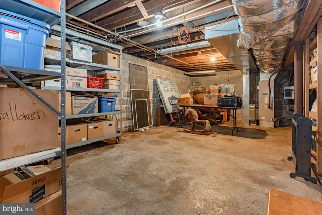 a view of a room with storage and utility