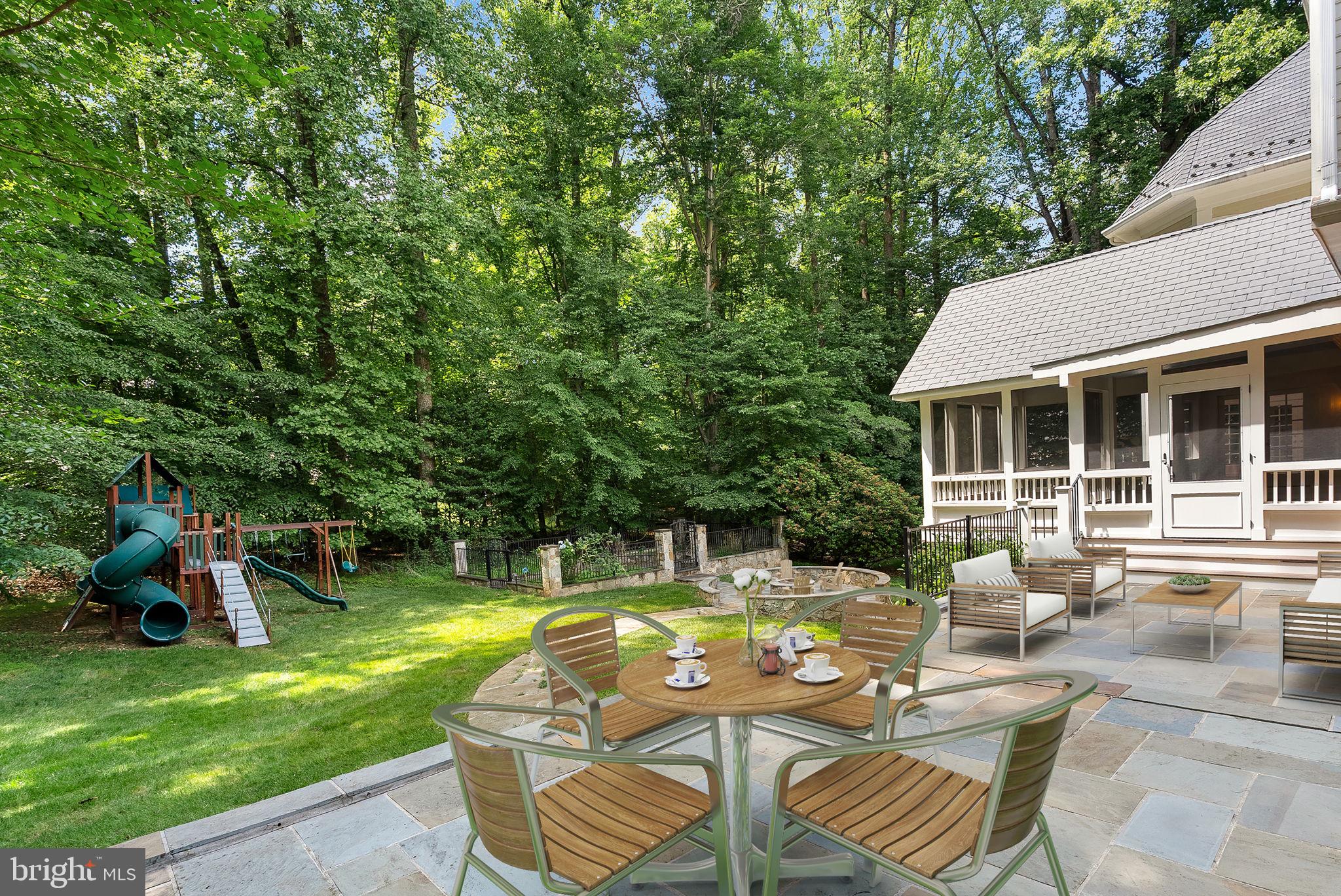 190 Falcon Ridge Road Great Falls, VA 22066 - Photo 86 of 122 Side Patio - Virtually Staged