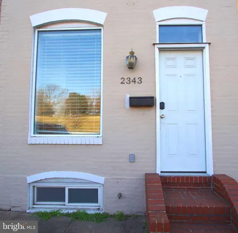 a view of front door of house
