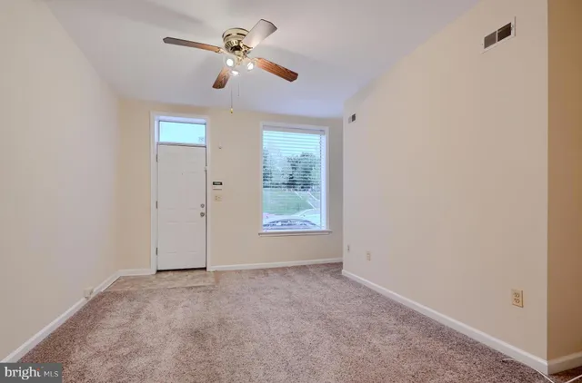 a view of an empty room