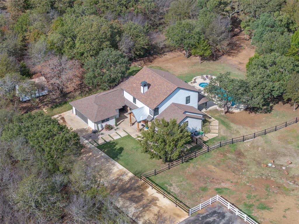 950 Naylor Road Cross Roads, TX 76227 - Photo 2 of 40 an aerial view of a house with a yard