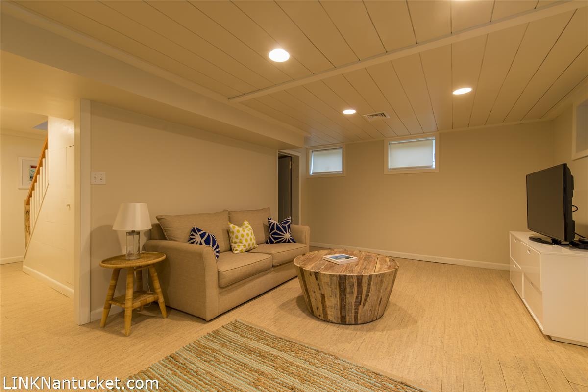 4 Dukes Road Nantucket, MA 02554 - Photo 17 of 17 Lower Level Walk Out Basement Family Room.