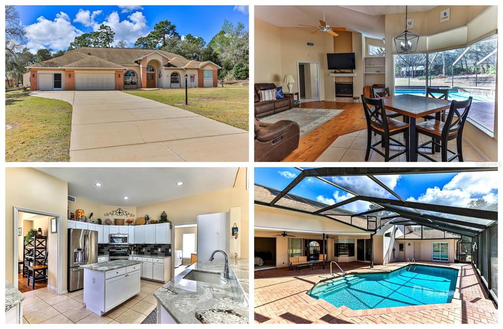 a view of a building with a patio