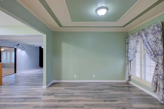 a bathroom with a double vanity sink and mirror