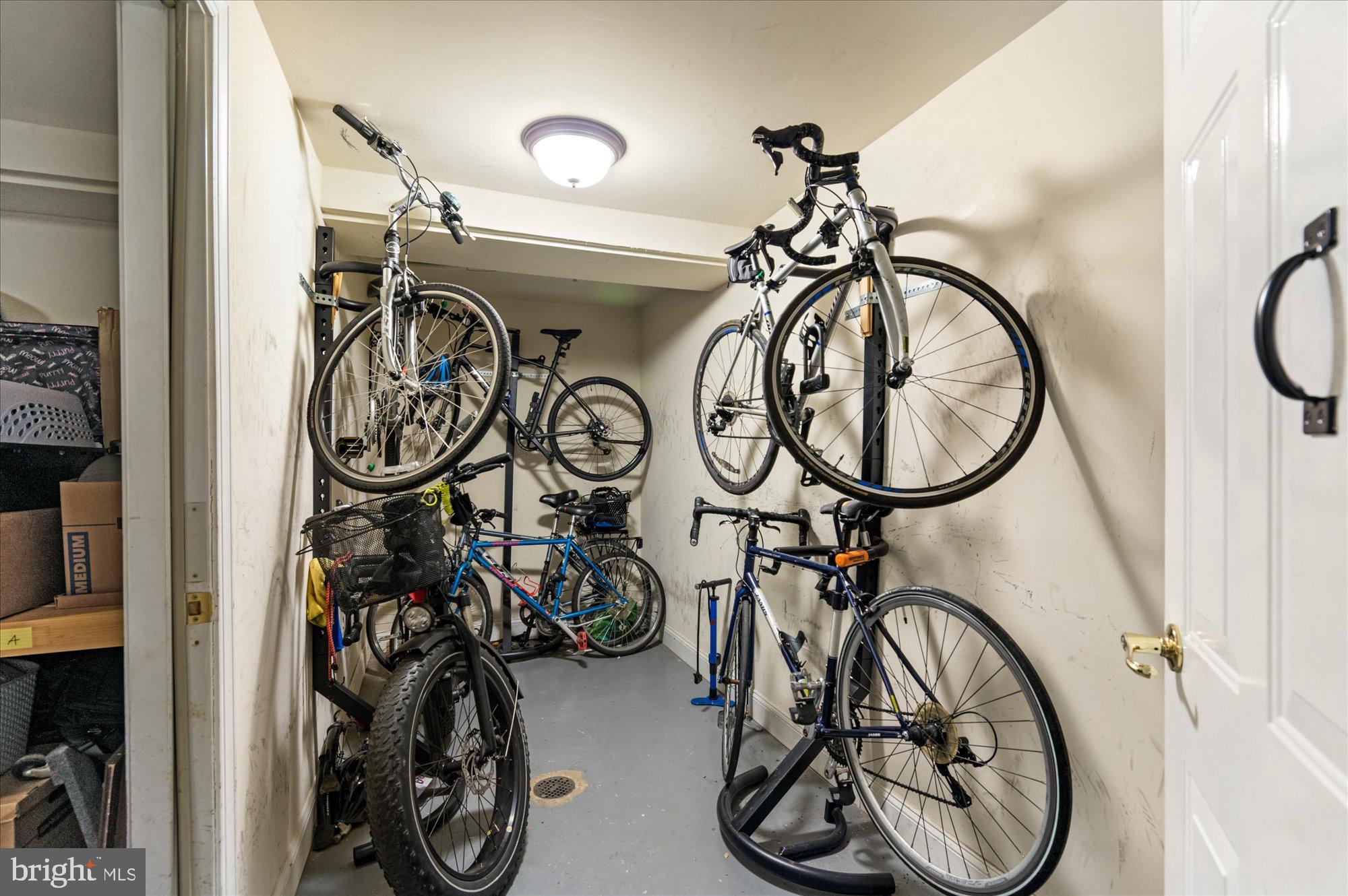 425 M Street Northwest, Unit F Washington, DC 20001 - Photo 19 of 24 Communal bike room!