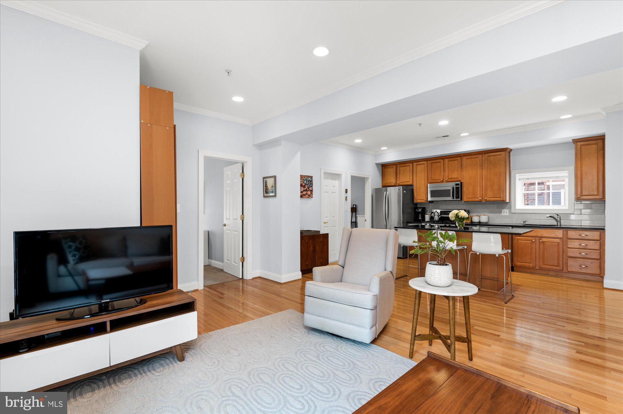 425 M Street Northwest, Unit F Washington, DC 20001 - Photo 24 of 24 Open floor plan between family room and kitchen