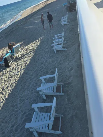 a view of an ocean and beach