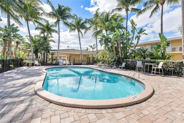 a view of outdoor space yard swimming pool and patio