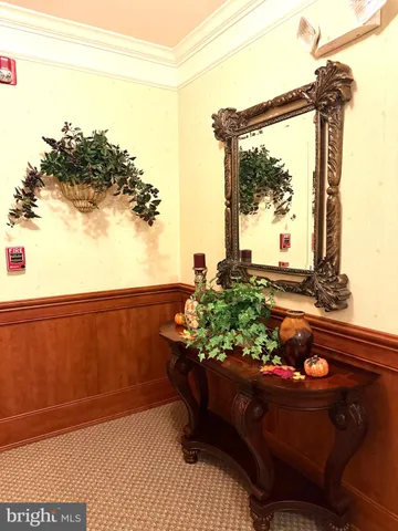 a view of a bench in the balcony