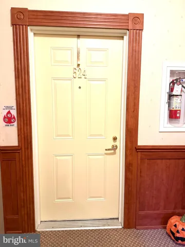 a view of front door