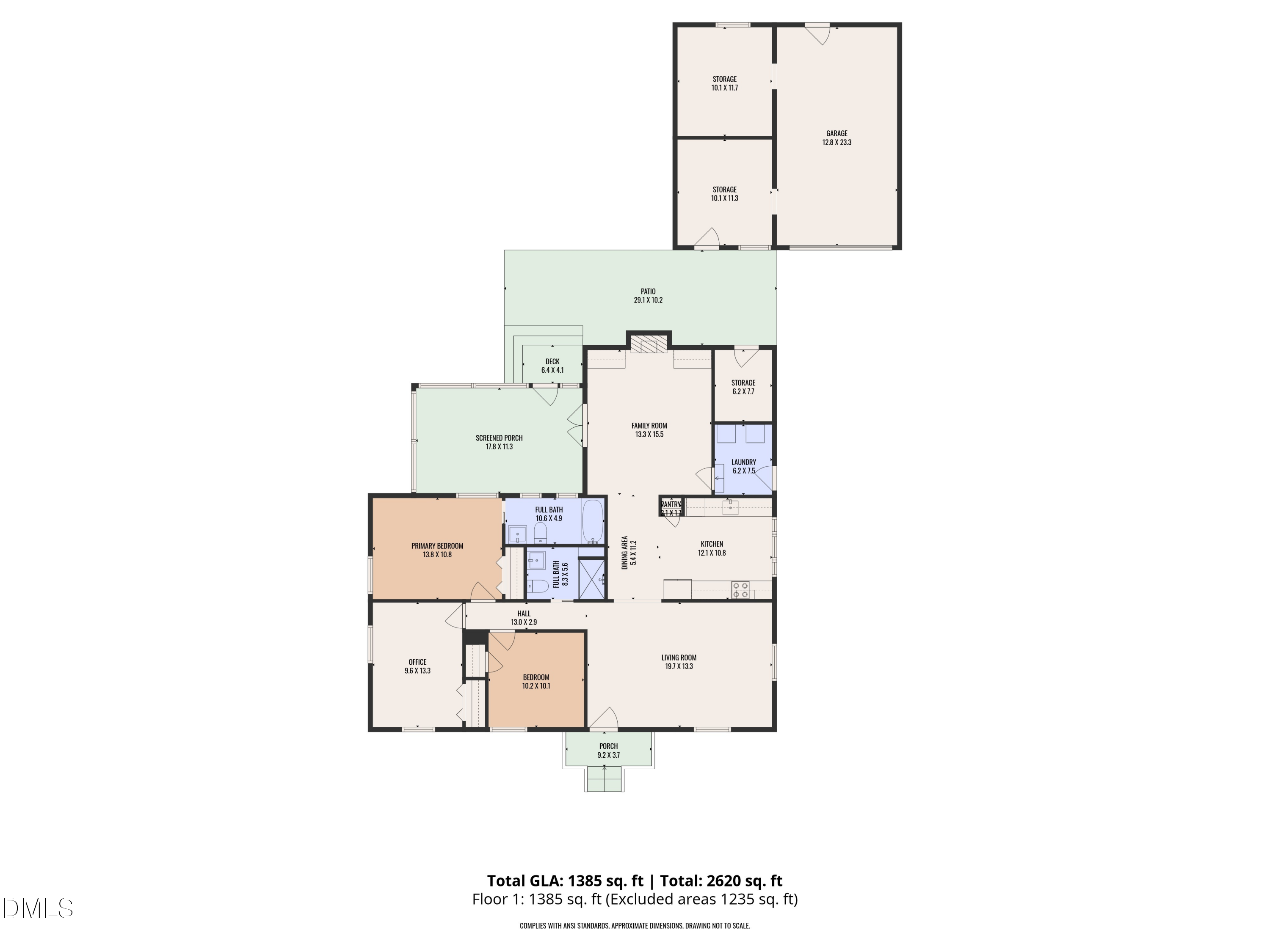 1445 Sedwick Road Durham, NC 27713 - Photo 48 of 48 a picture of a floor plan