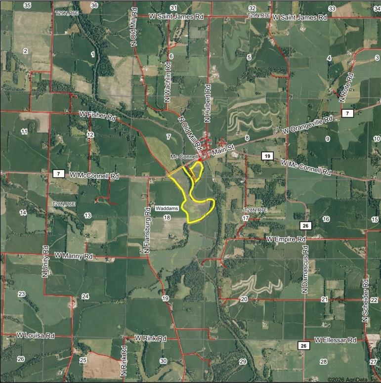 Tbd West Mcconnell Road McConnell, IL 61050 - Photo 14 of 15 an aerial view of residential houses with outdoor space