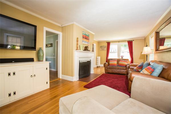 407 Weston Road Wellesley, MA 02482 - Photo 6 of 21 a bedroom with furniture and a fireplace