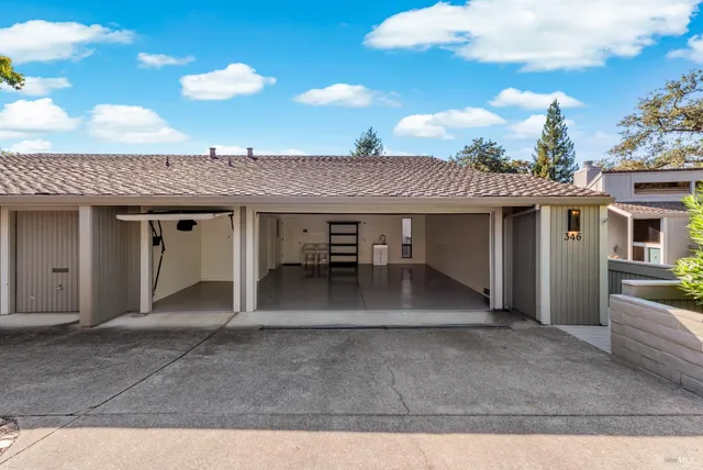 a view of a house with a patio