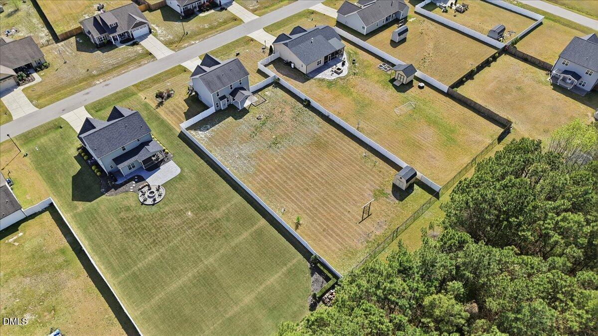 136 Fallingbrook Drive Kenly, NC 27542 - Photo 49 of 54 an aerial view of a house with pool