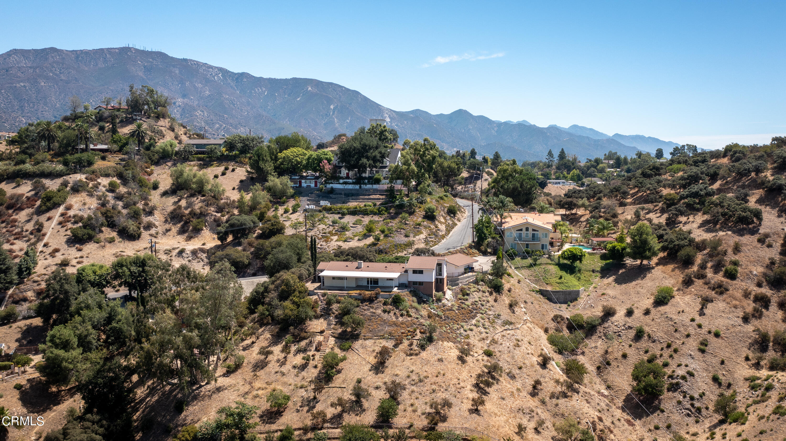 7162 Estepa Drive Tujunga, CA 91042 - Photo 40 of 43 an aerial view of residential house and sandy dunes