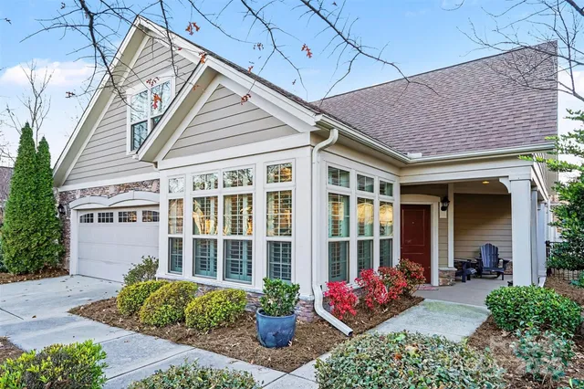 a front view of a house