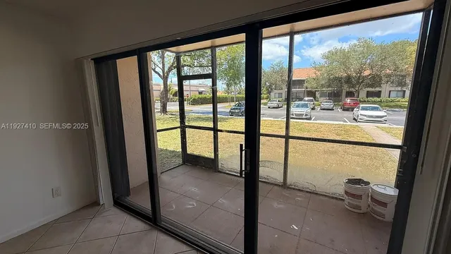 a view of a room with window
