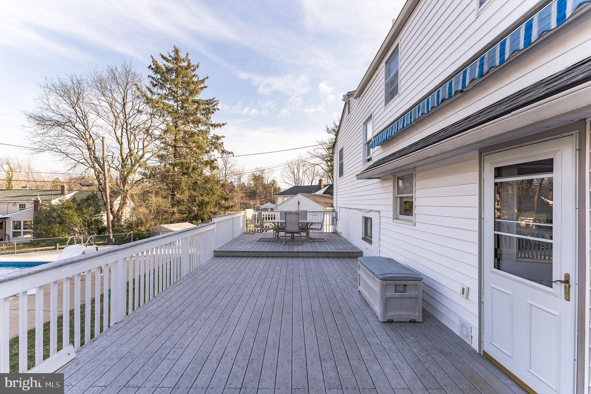 1602 Buttonwood Road Flourtown, PA 19031 - Photo 29 of 30 2 level deck with retractable awning.