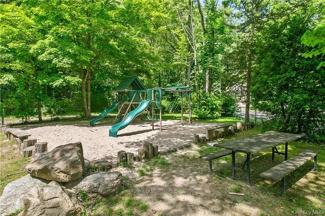 a view of a lake with a yard