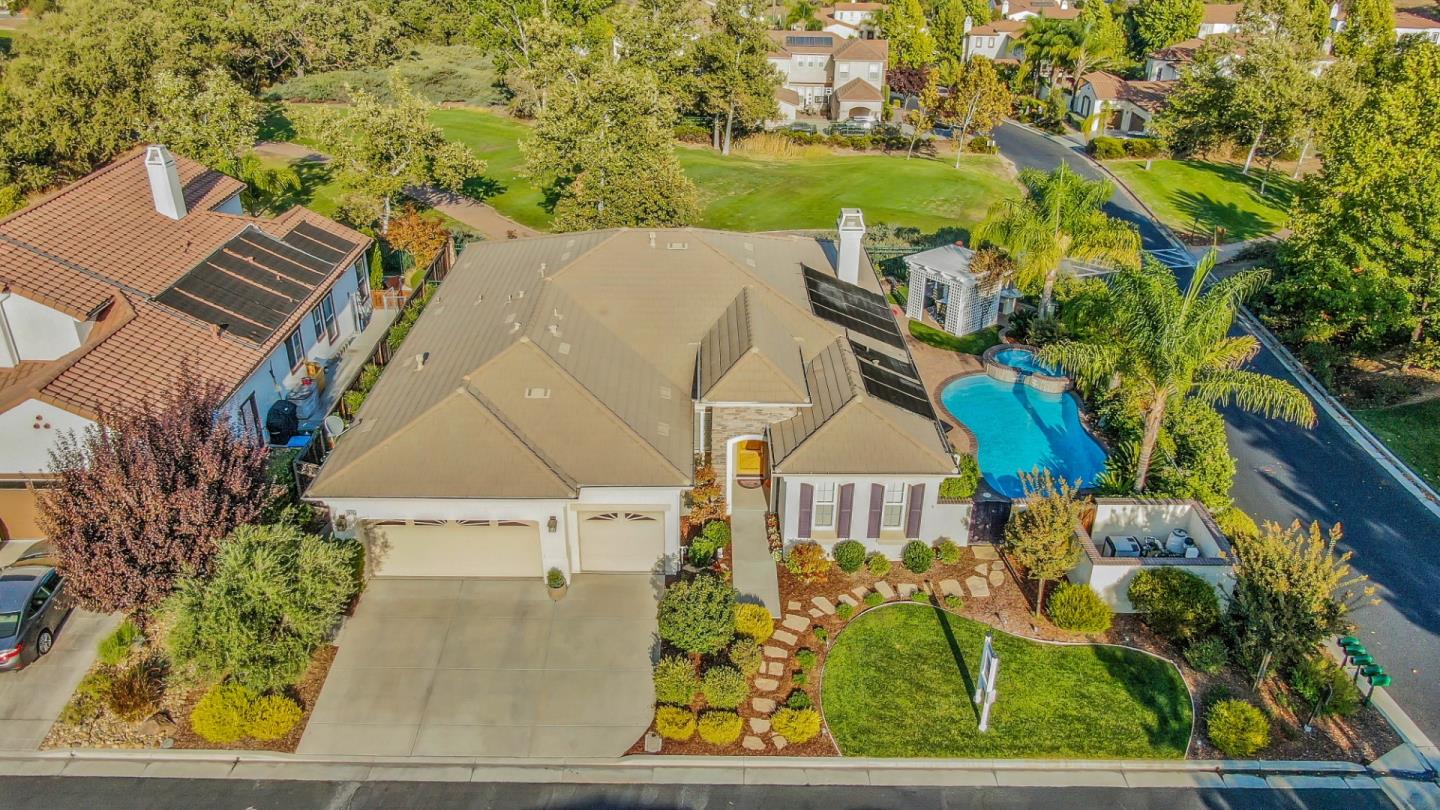 1975 Killarney Court Gilroy, CA 95020 - Photo 3 of 64 an aerial view of a house with a yard basket ball court and outdoor seating