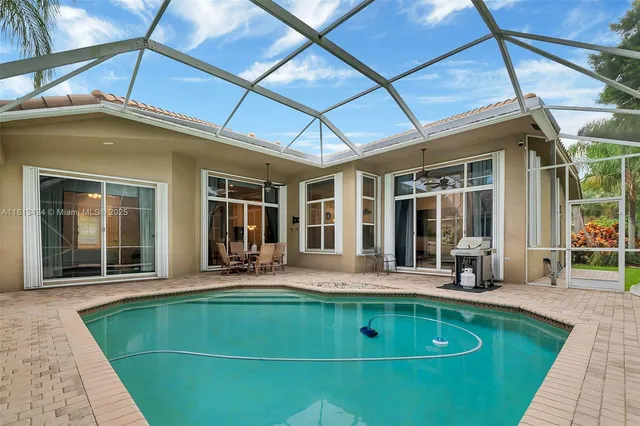 a front view of a house with patio