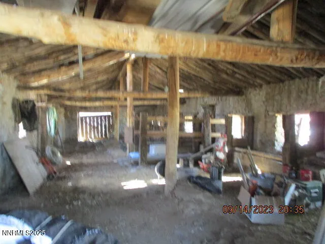 a view of wooden fence and mountain view