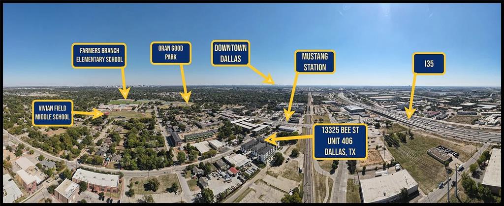 13325 Bee Street, Unit 406 Farmers Branch, TX 75234 - Photo 25 of 30 Drone / aerial view