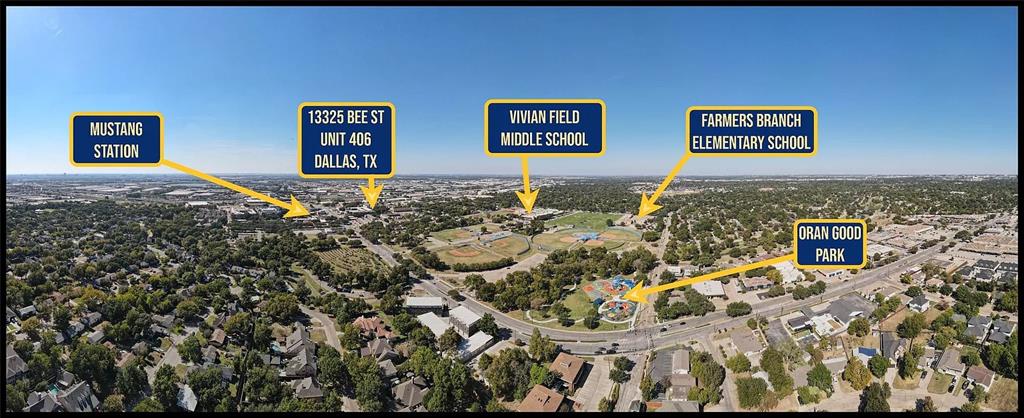 13325 Bee Street, Unit 406 Farmers Branch, TX 75234 - Photo 26 of 30 Aerial view of residential area