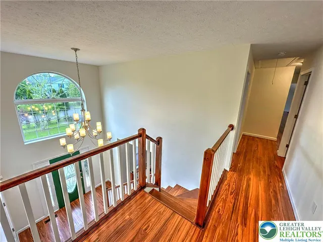 a view of an entryway with a window