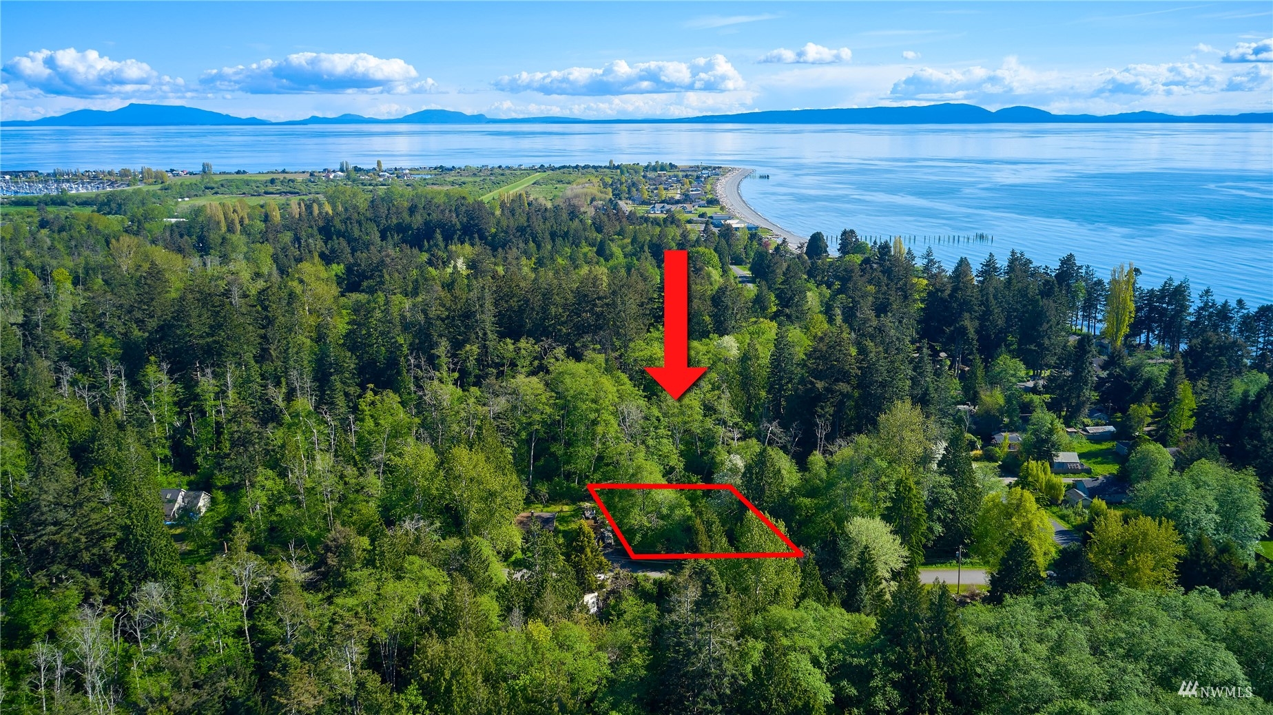 0 Rex Street Point Roberts, WA 98281 - Photo 2 of 10 a view of a houses with a yard and lake view