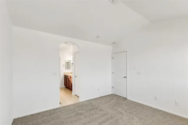 a view of a room with an empty space