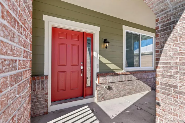 a view of front door