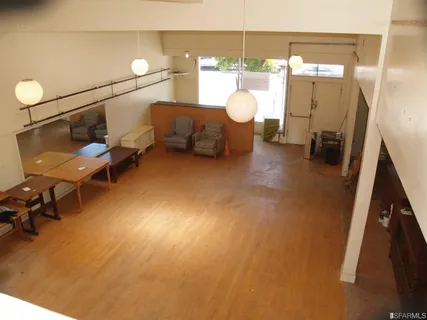 a view of living room and bathroom