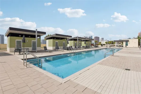 a view of city from a balcony