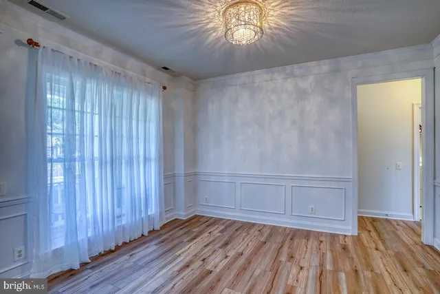 wooden floor in an empty room