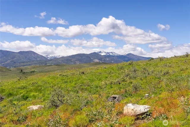 a view of lake and mountain