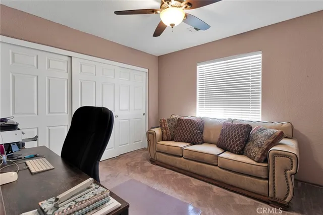 a view of a hallway with stairs