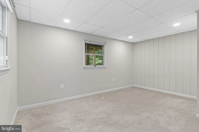 a view of a backyard with trees